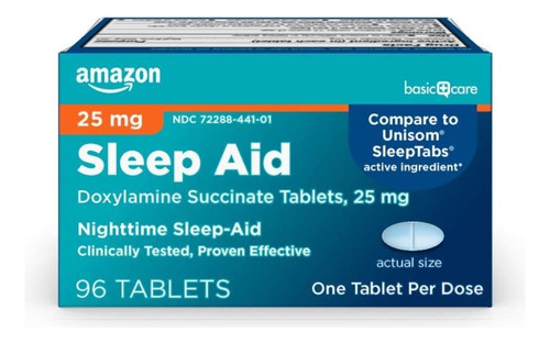 Amazon Sleeptabs Auxilio Sueño Nocturno 96 Tabletas Duerme B Sabor Neutro