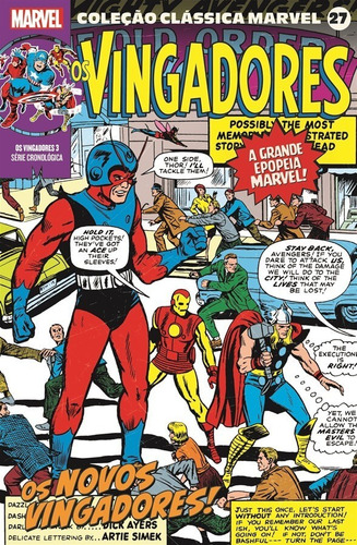 Livro Coleção Clássica Marvel Vol.27 - Vingadores Vol.03