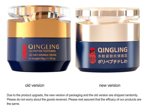 Crema Reafirmante Y Antiarrugas Con Polipéptidos Quinglin
