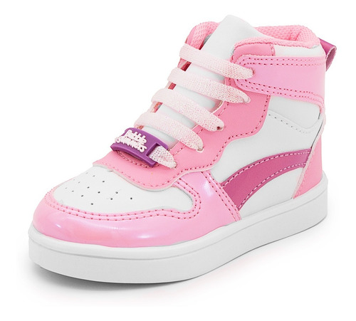 Imagen 2 de 6 de Tenis Bota Niña Bubble Gummers Lake Blanco/rosa 14-19