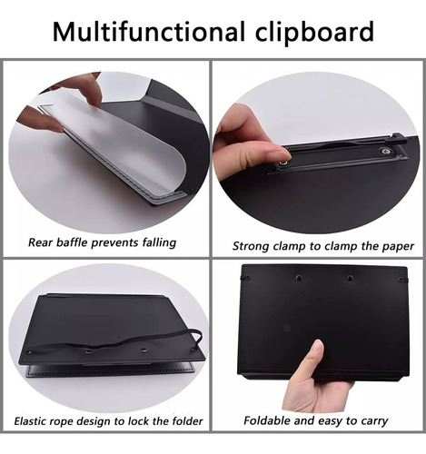 Portapeles De Plástico Con Clip De Metal A4 Tabla Sujeta