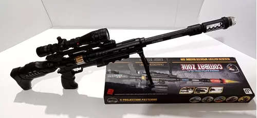 Rifle Arma Sniper De Brinquedo Arma Mira A Lazer - JUN QI