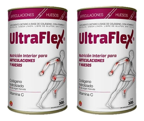 Pack X 2 Ultraflex Colágeno Para Articulaciones 300grs