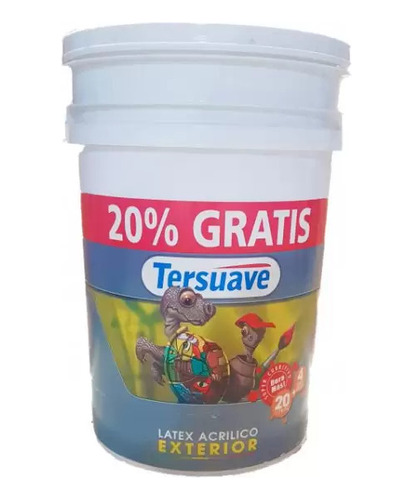 Latex Acrilico Exterior Mate 20l + 20% Gratis (4l) Tersuave