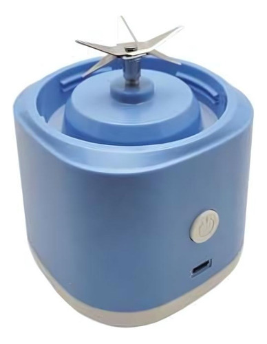 Mixer Batidor Portátil De Frutas Con Conexión Usb Color Azul