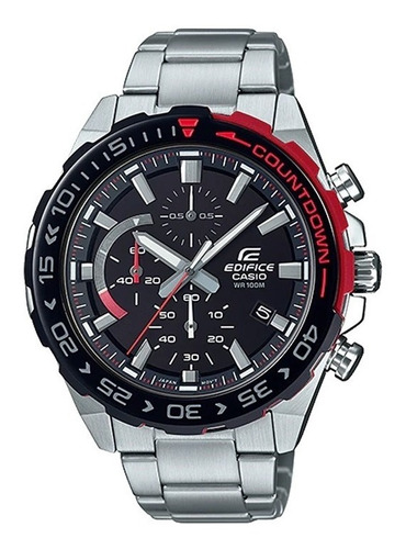 Reloj Casio Edifice Efr-566db-1avudf Acerado Tablero Negro 