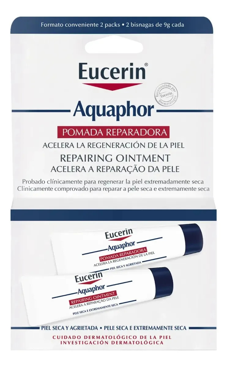 Eucerin Aquaphor Pomada corporal reparadora 2x10 ml