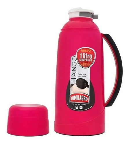 Termo Lumilagro Tango De Vidrio 1l Fucsia