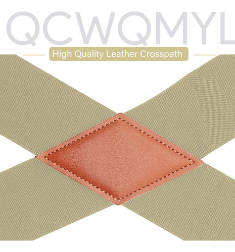 Tirantes Qcwqmyl Con Clip Lateral Para Hombre, 2 Pulgadas...