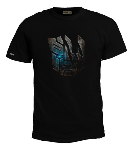 Camiseta Estampada Transformers Mascara Con Ojo Azul Luz Bto