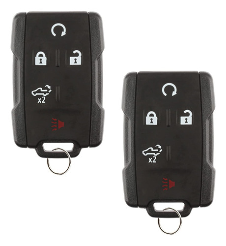 2x Remote Start Key Fob Control 5btn Lift Gate For Chevrolet