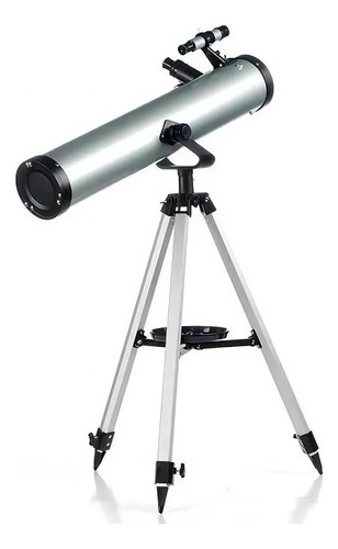 Telescopio Astronómico Profesional Reflect Hd 700 Mm X 76mm Color Gris