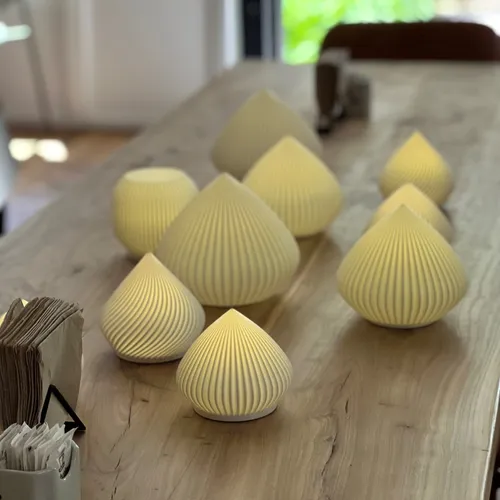 Lámpara Portátil 3d Led Inalámbrica Usb Luz Recargable 15 Cm