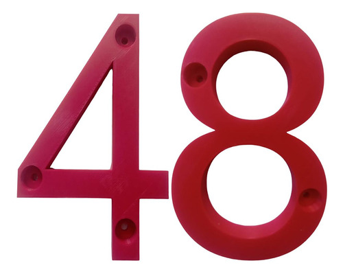 Números Para Departamentos, Mxdru-048, Número 48, 17.7cm Alt