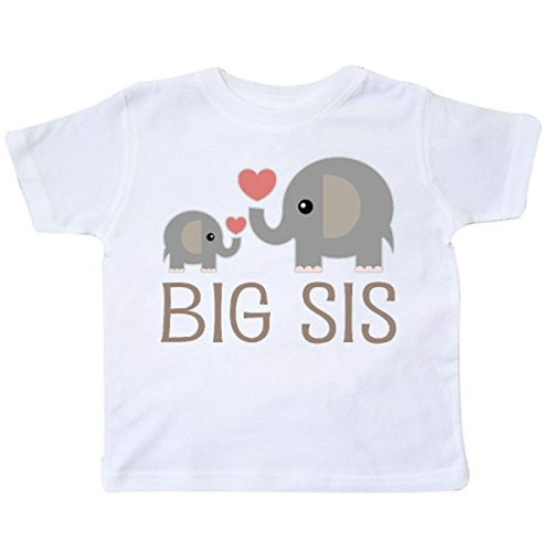 Inktastic - Big Sis Elefante Niño Camiseta 1a7a5