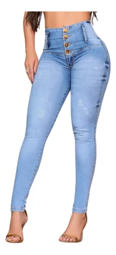 Cal a Jeans Stretch skinny Revanche levanta Bumbum MercadoLivre