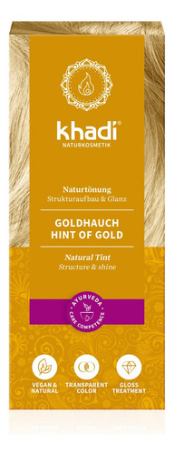 Khadi Blond Golden Hint Tinte Para El Cabello, 1 Ea