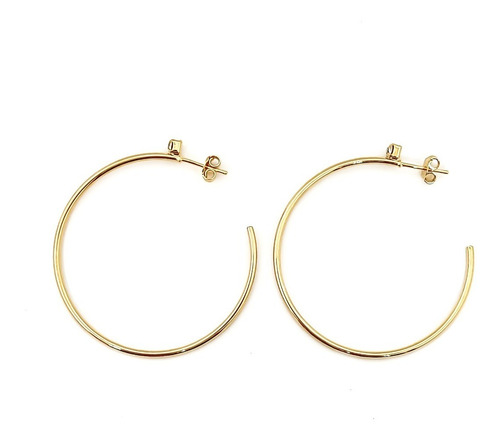 Aros Argollas 44mm Enchapado Oro 18k