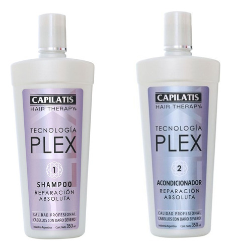 Shampoo + Acondicionador Capilatis Plex Reparación Dañados