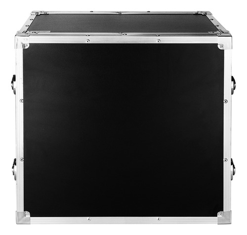 Case Rack Periférico 10u Profissional Com 2 Trilhos Roscados Cor Preto