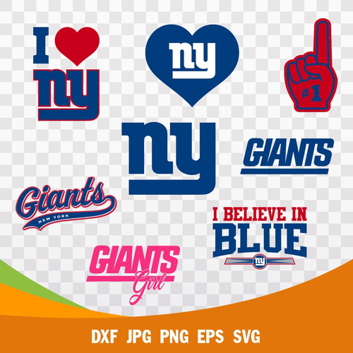New York Giants Diseño Digital Dxf, Png, Jpg, Eps, Svg