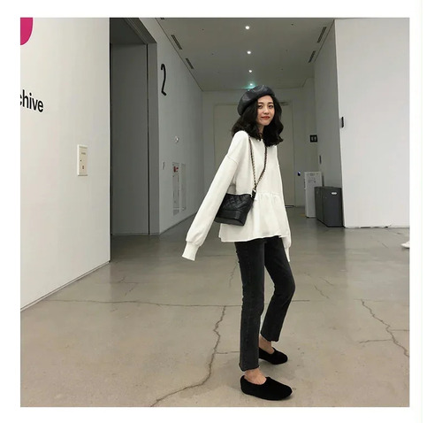 Sudadera Casual Con Capucha Holgada Para Mujer - Moda De Oto