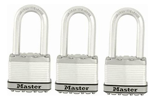 Master Lock M1xkadccsen Magnum Candado 3pzas 2 Inch Color Plateado