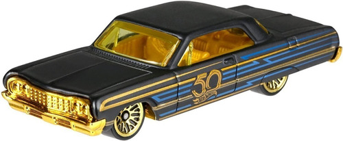 Hot Wheels Black & Gold  64 Impala Auto Escala 1/64