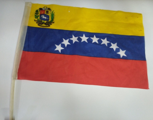 Bandera De Venezuela Con Asta Para Carro 