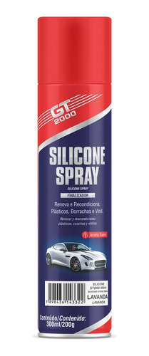 Silicone Automotivo Spray Protege E Renova Gt 2000 300ml