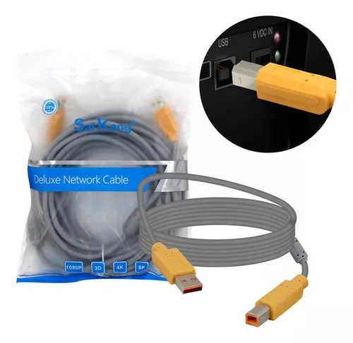 CABLE USB PARA IMPRESORA 5M, GENERICO