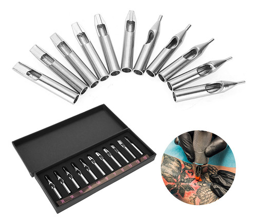 Qd1 Agujas Con Puntas De Boquilla Para Tatuajes De Acero