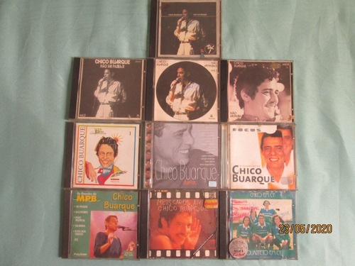 Lote 10 Cds Chico Buarque De Holanda Mpb  Originais Antigos