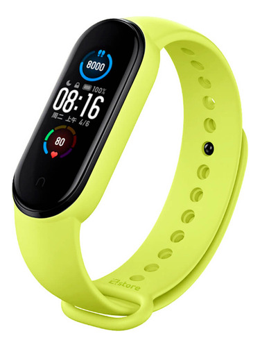 Correa Compatible Xiaomi Mi Band 3 Y 4 Verde Limon