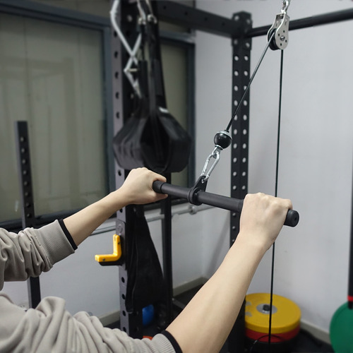 Barra Recta Lat Pulldown Bar Polea Accesorio De Cable Para