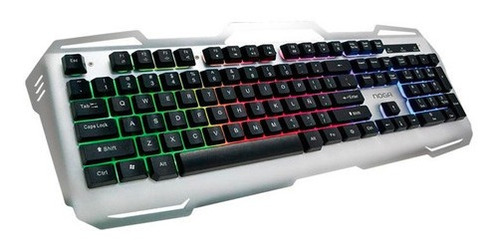 Teclado Gamer Usb Metalico Retroiluminado Led Noga Nkb-k1 R