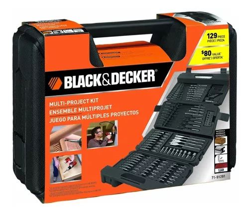 Black and Decker Driver/Drill Bit Set 129pc 71-91291 from Black