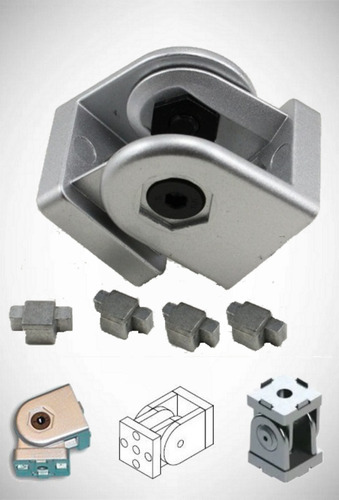 Imagem 1 de 3 de Kit União Articulada Base 30mm Com Alavanca De Trava