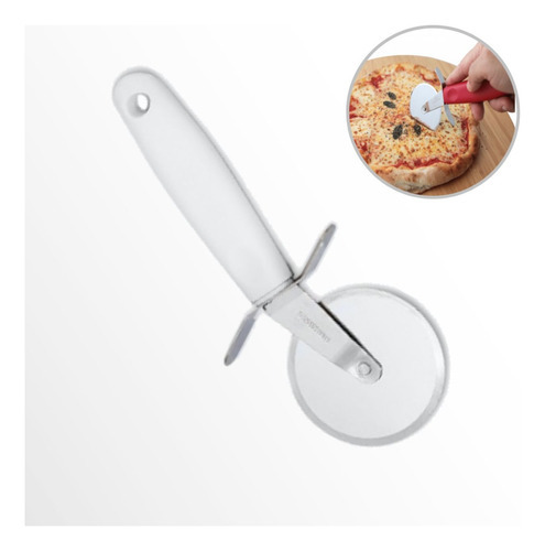 Cortador De Pizza Aço Inox Anatômico Com Proteção