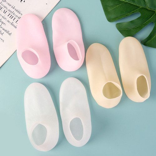 Calcetines De Gel Exfoliantes De Silicona Para Pies, 2 Pares