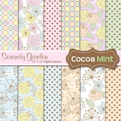 Kit Imprimible Pack Fondos Shabby Chic Clipart Cod 25