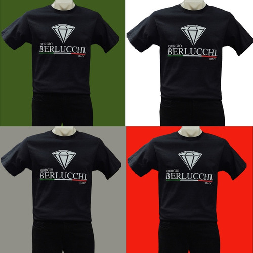 Playera Giorgio Berlucchi Cuello Redondo Color Negro Hombre