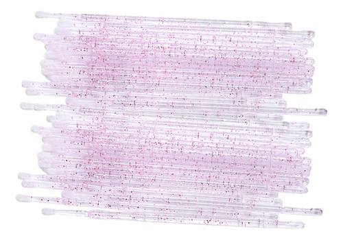 200pcs Micro Aplicadores Cepillos Cepillo De Brillo Rosado