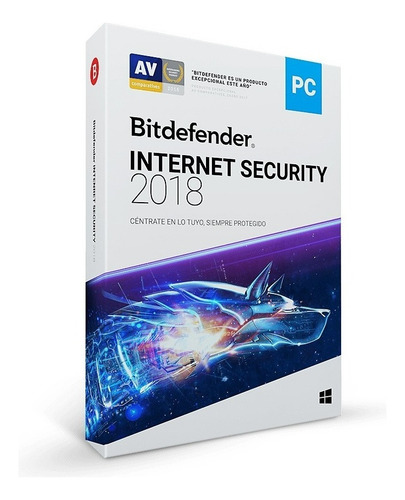 Internet Security 2018 Bitdefender 1 Usuario 1 Año Windows