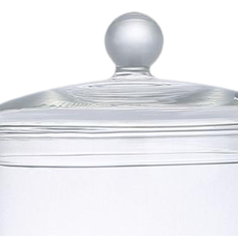 Panela De Vidro Com Tampa Panela De Fogão Claro 1400ml