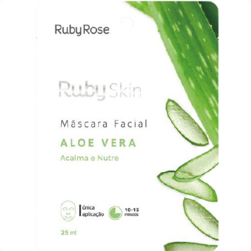 Imagem 5 de 10 de Máscara Facial De Tecido Ruby Skin Ruby Rose
