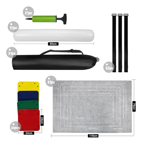 Alfombrilla Portátil Para Puzzles De 1500 Piezas Con Bomba Inflable, Antideslizante Y Guías Para Enrollar