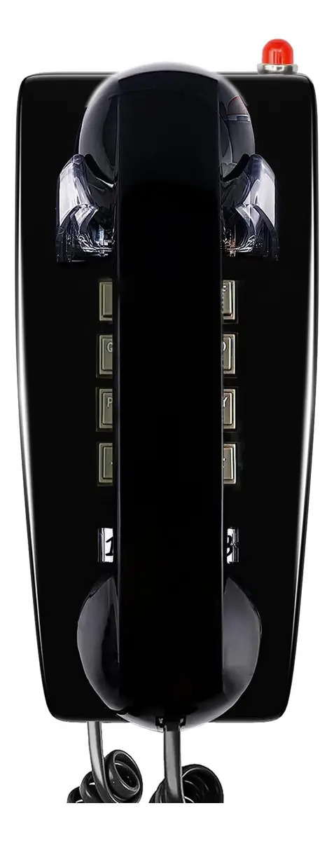 Telefone de parede retrô estilo antigo com controle volume