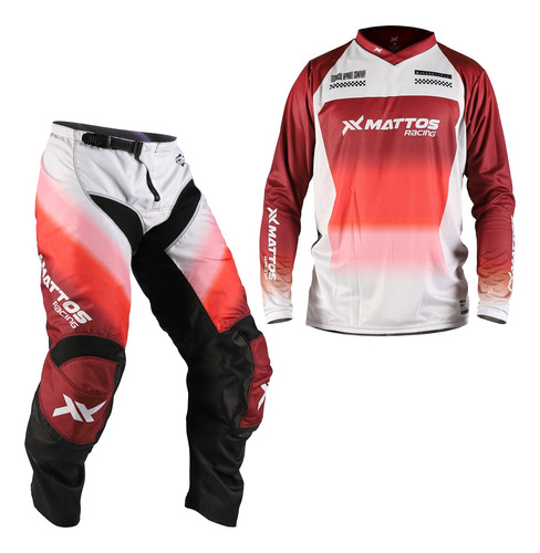 Roupa Para Motocross Kit Calça Camisa Creation Mattos Racing