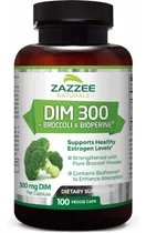 Comprar Suplemento Dim 300mg Con Bioperine (100 Cápsulas) Hecho E.u. Sabor Sin Sabor